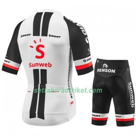 Fahrradbekleidung Radtrikot Kurzarm + Radhose Kurze 2018 Team Sunweb Kinder N001 
